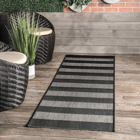 Nuloom Alexis Striped Indoor/Outdoor Area Rug 2ft x 8ft OWDN28A-208
